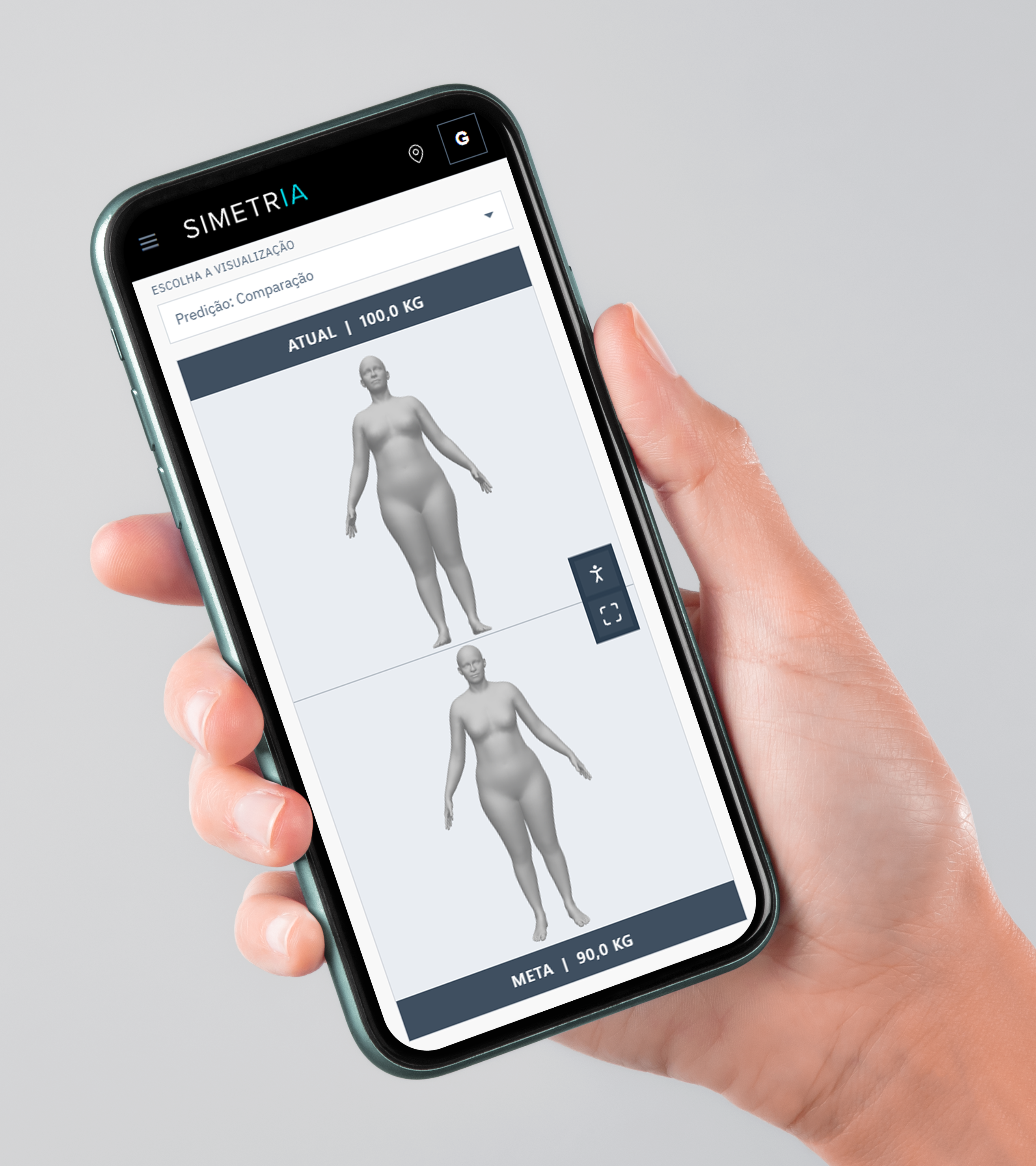 Simetria - Escaneamento 3D corporal